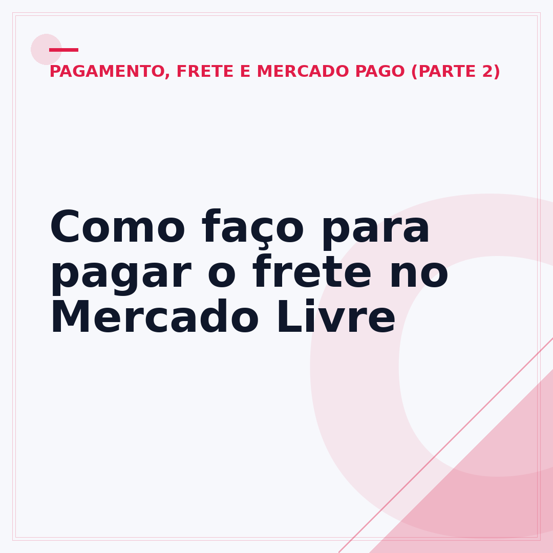 Como faço para pagar o frete no Mercado Livre