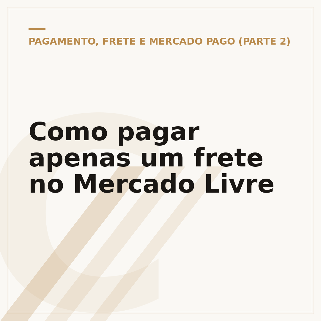 Como pagar apenas um frete no Mercado Livre