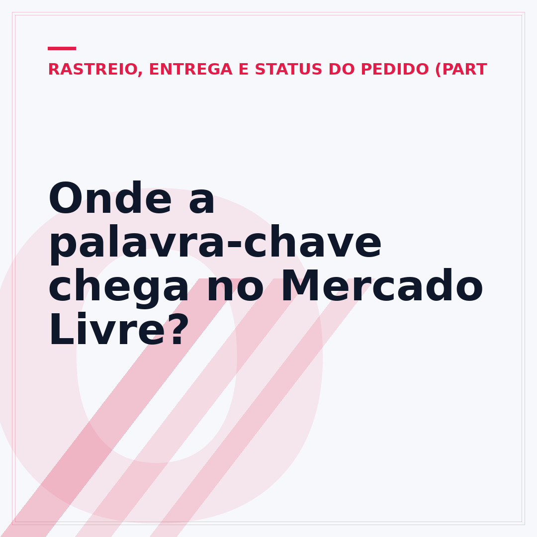 Onde a palavra-chave chega no Mercado Livre?