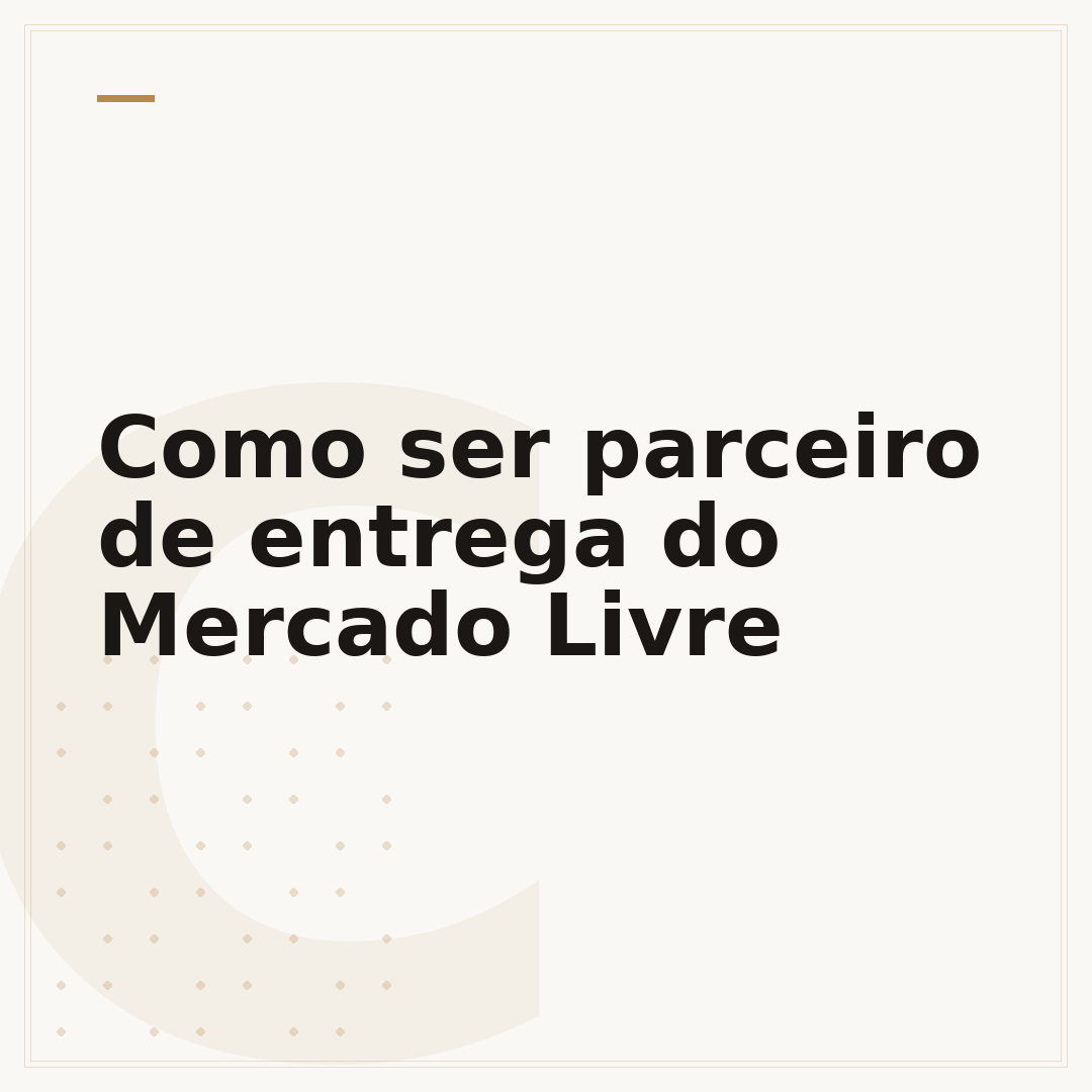 Como ser parceiro de entrega do Mercado Livre