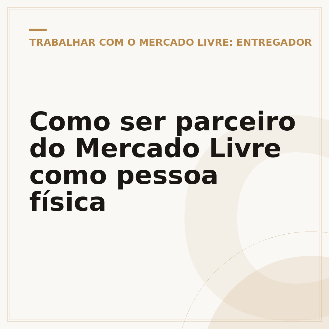 Como ser parceiro do Mercado Livre como pessoa física