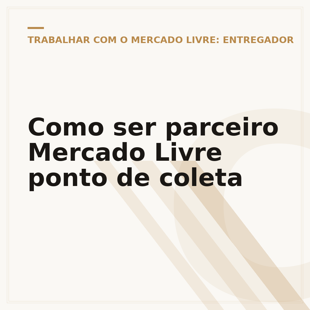 Como ser parceiro Mercado Livre ponto de coleta