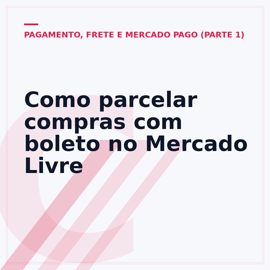 Como parcelar compras com boleto no Mercado Livre