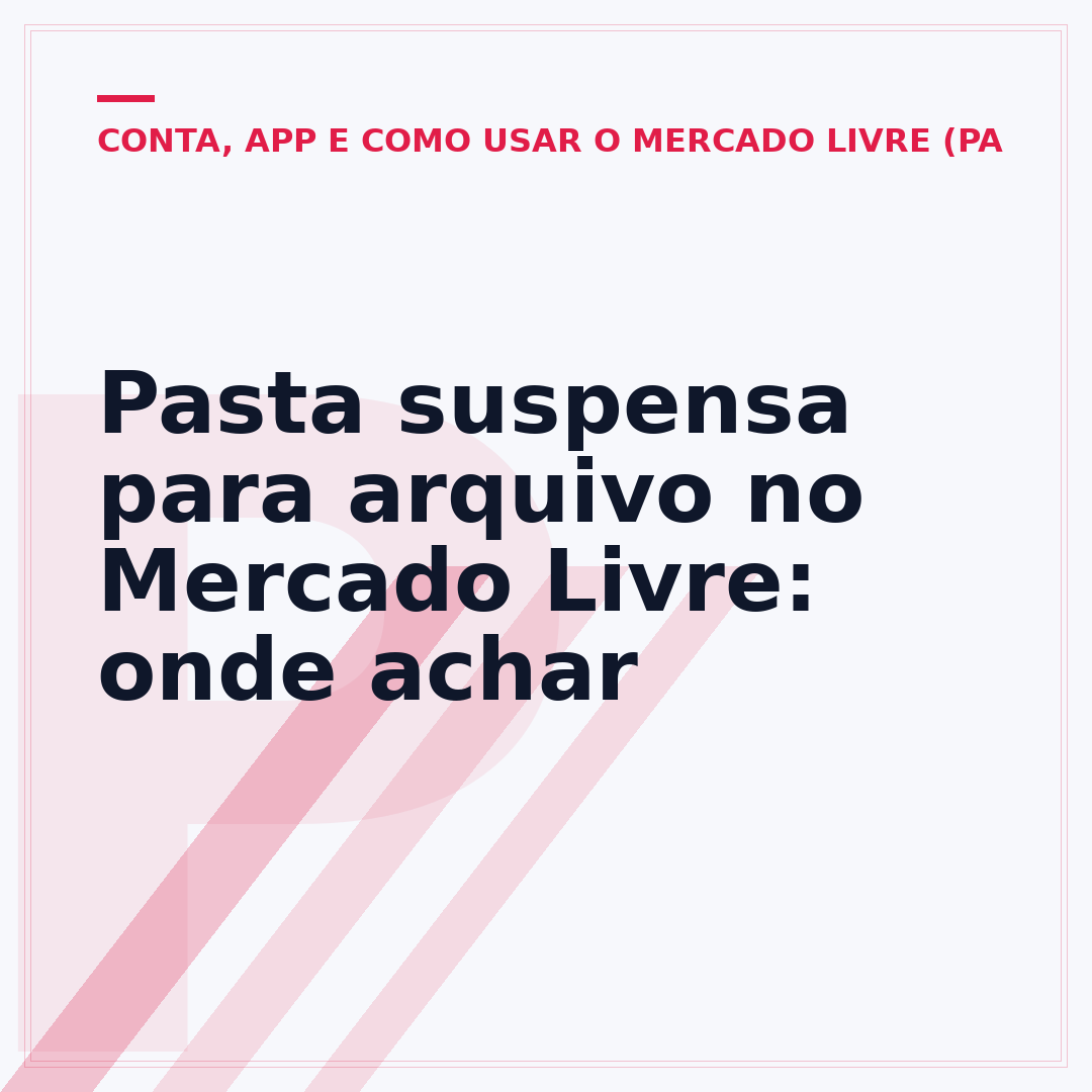 Pasta suspensa para arquivo no Mercado Livre: onde achar