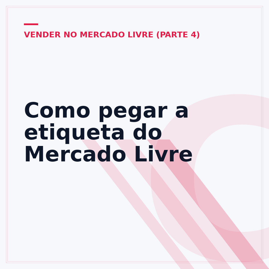 Como pegar a etiqueta do Mercado Livre