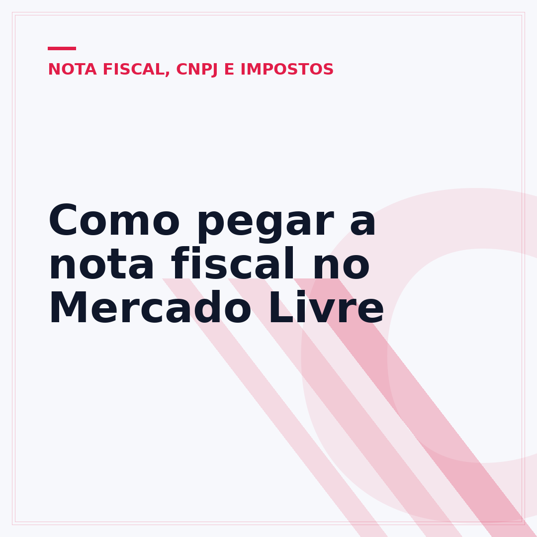 Como pegar a nota fiscal no Mercado Livre