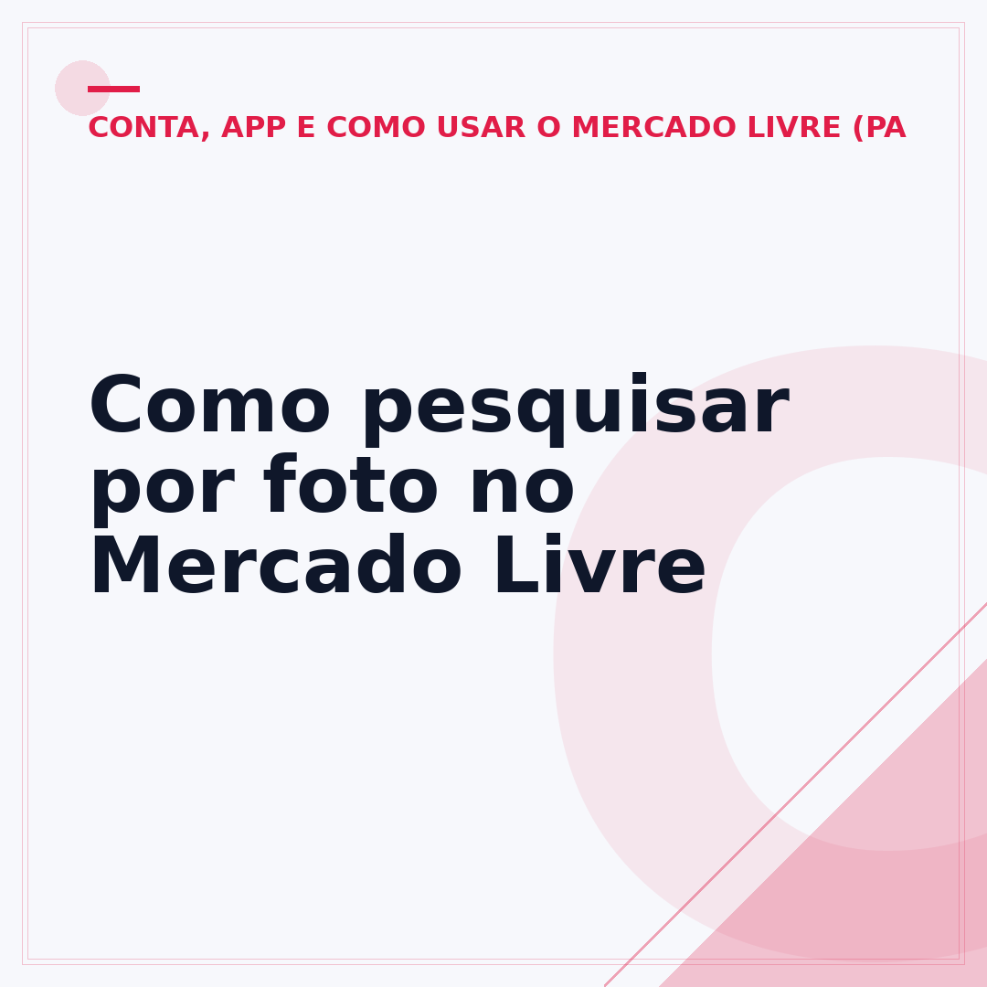 Como pesquisar por foto no Mercado Livre