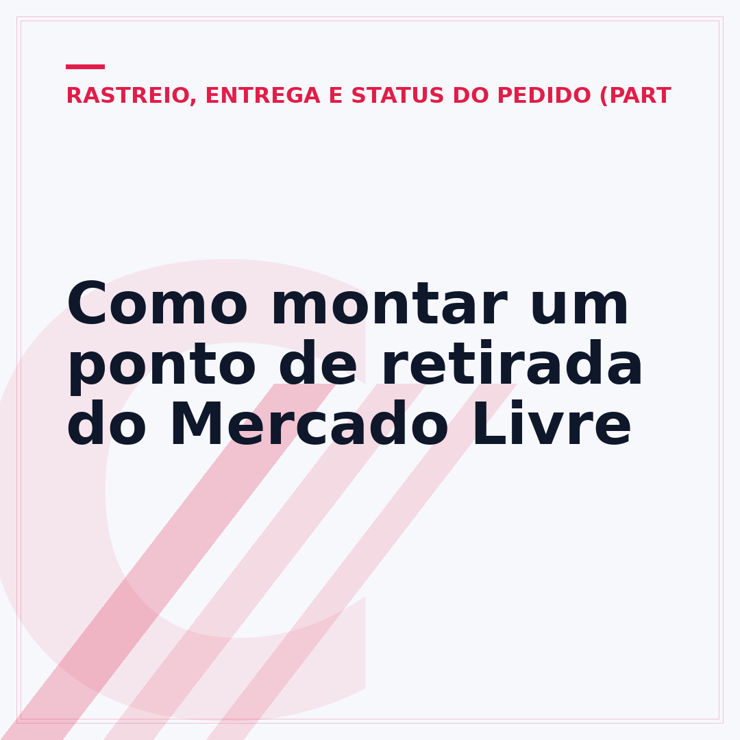 Como montar um ponto de retirada do Mercado Livre