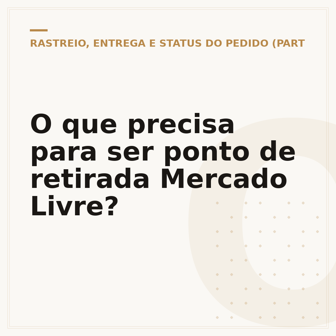O que precisa para ser ponto de retirada Mercado Livre?