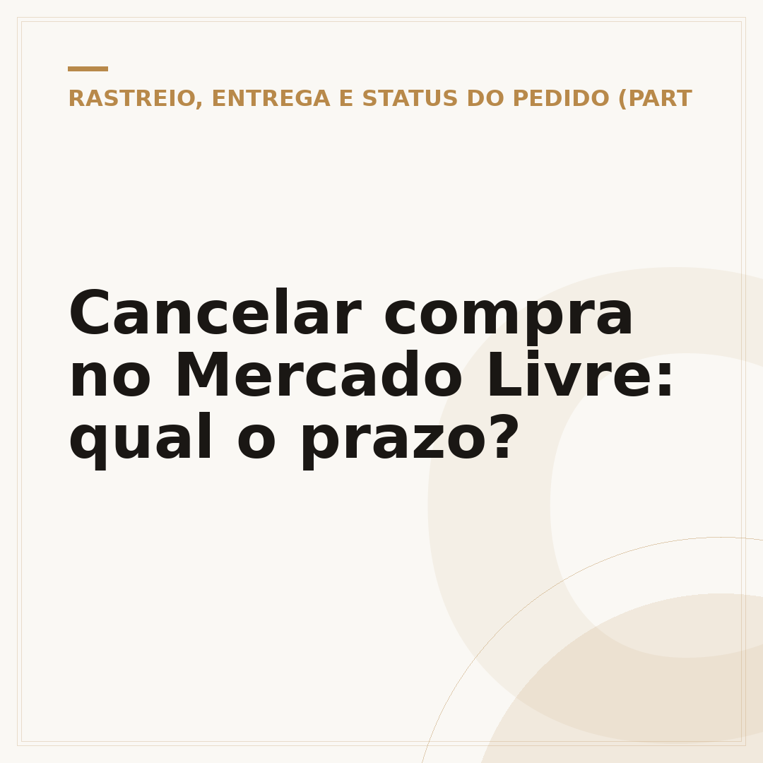 Cancelar compra no Mercado Livre: qual o prazo?