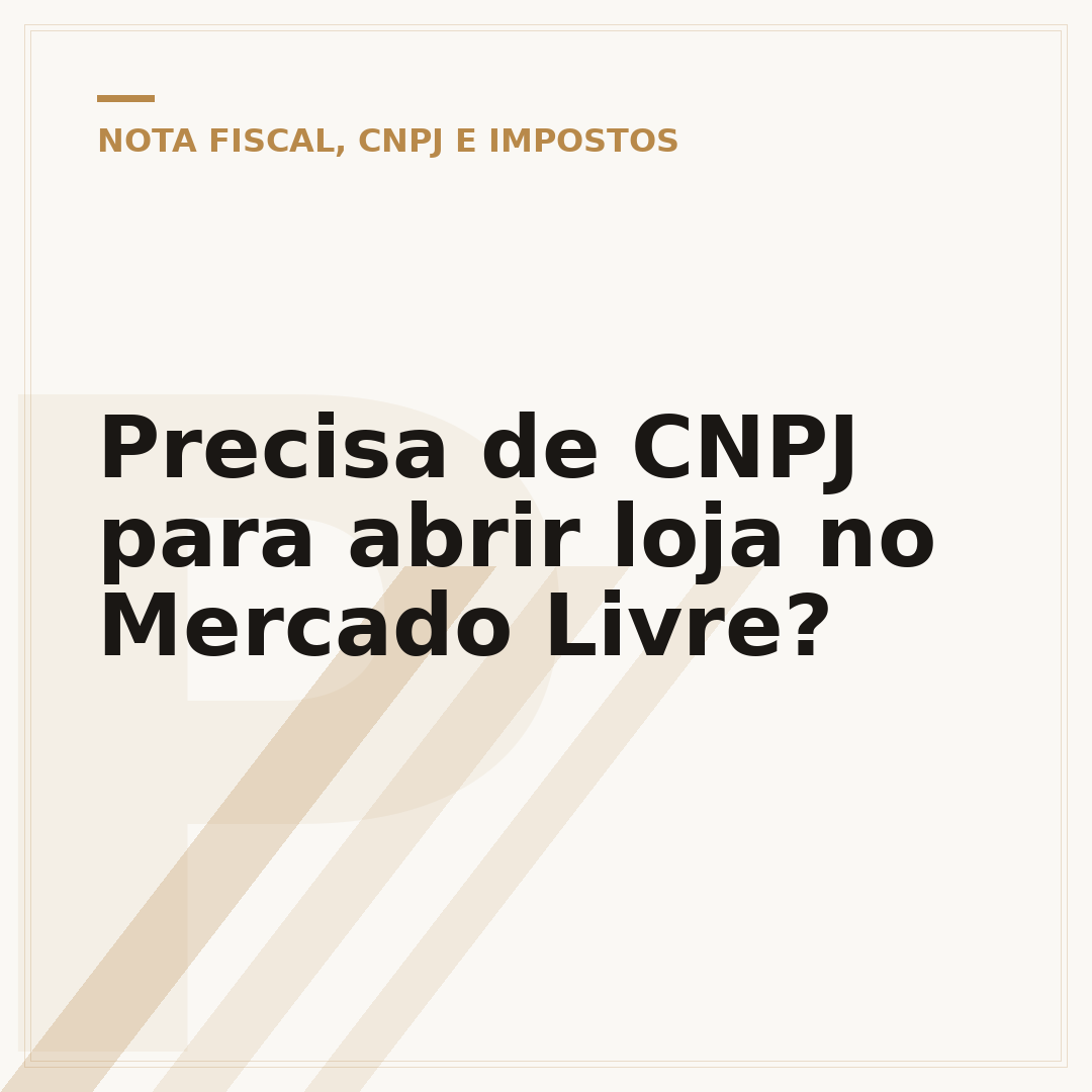 Precisa de CNPJ para abrir loja no Mercado Livre?
