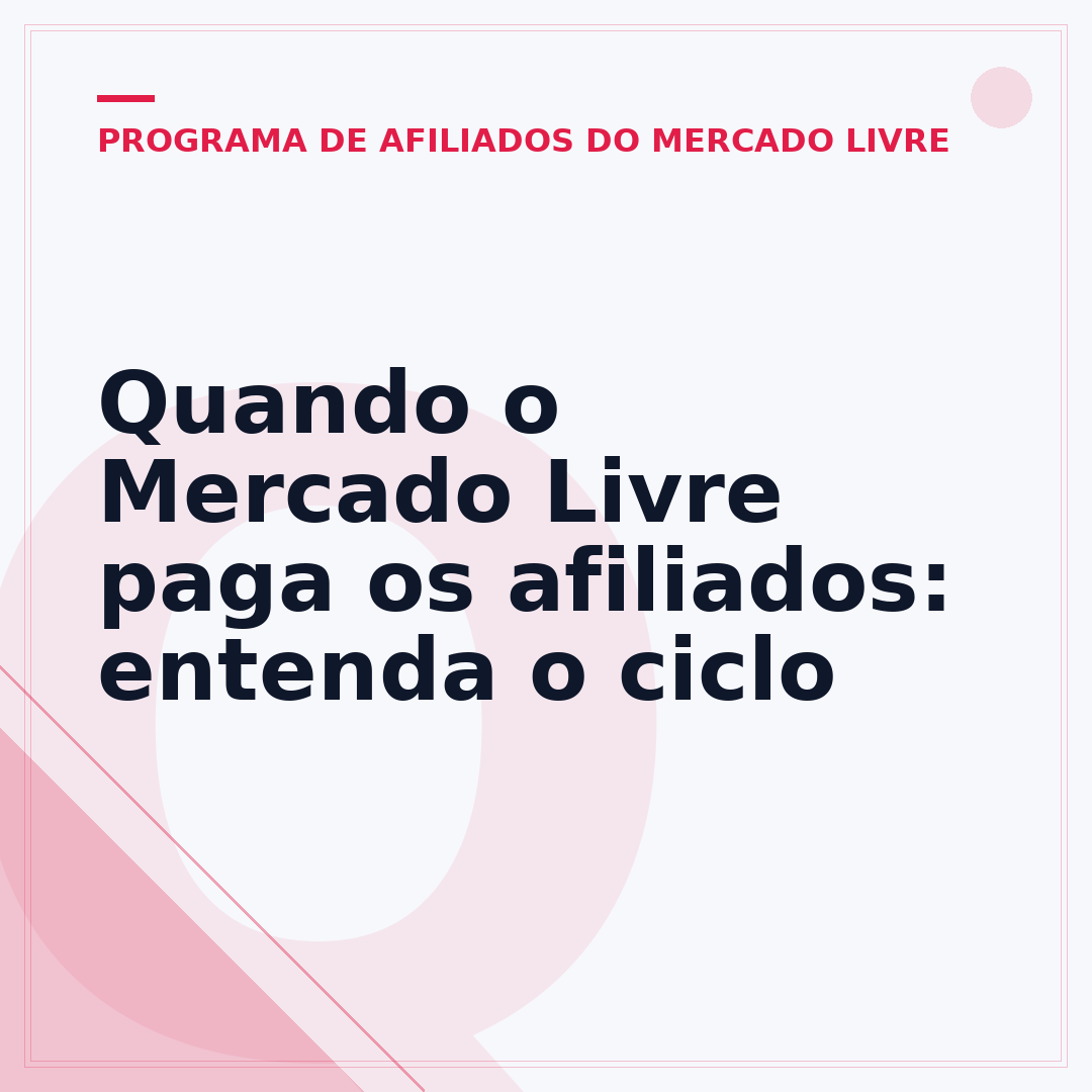 Quando o Mercado Livre paga os afiliados: entenda o ciclo