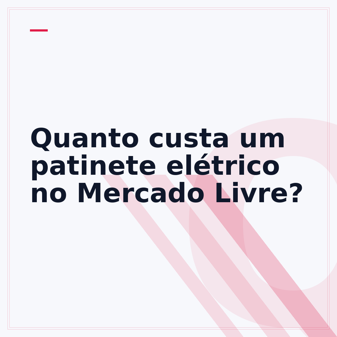 Quanto custa um patinete elétrico no Mercado Livre?