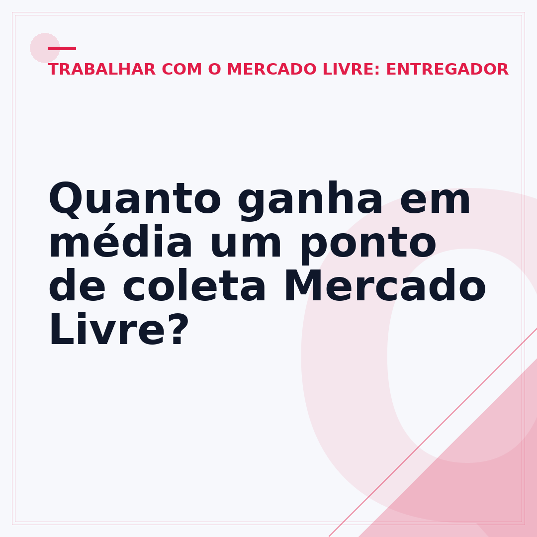 Quanto ganha em média um ponto de coleta Mercado Livre?