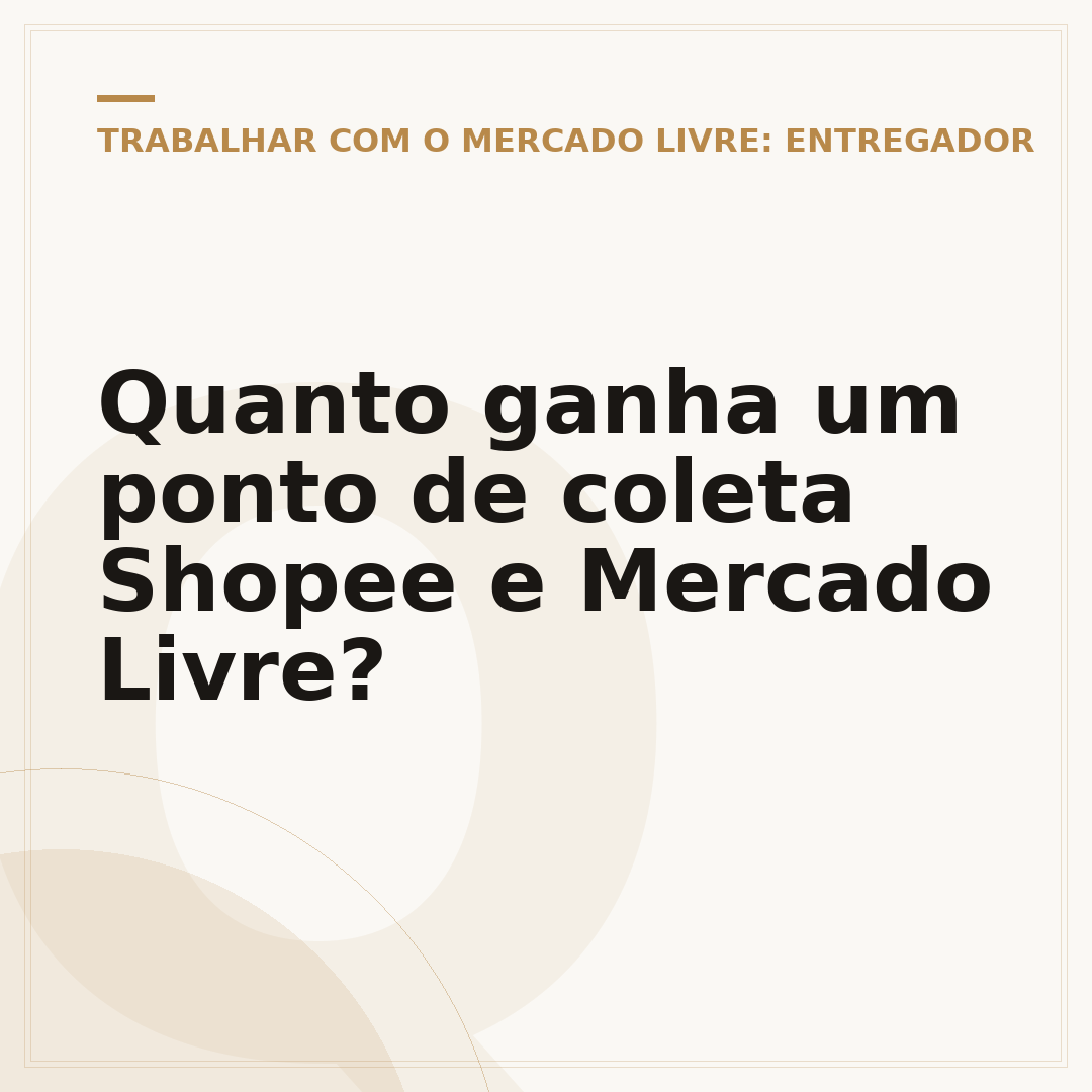Quanto ganha um ponto de coleta Shopee e Mercado Livre?