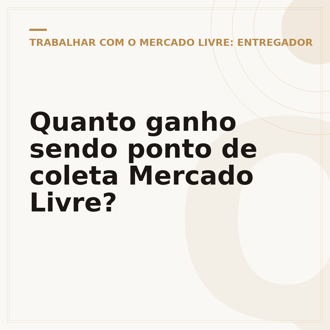 Quanto ganho sendo ponto de coleta Mercado Livre?