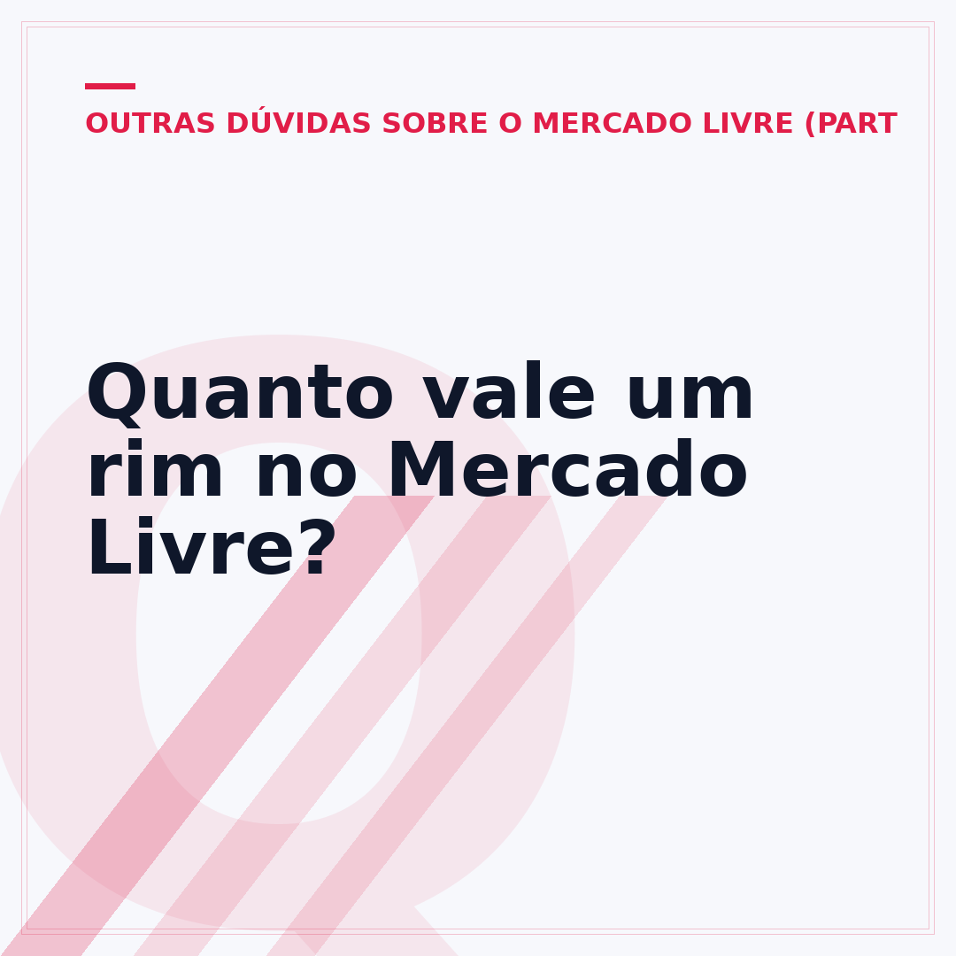 Quanto vale um rim no Mercado Livre?