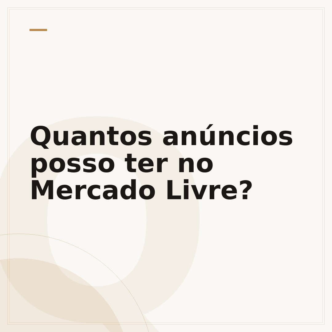 Quantos anúncios posso ter no Mercado Livre?