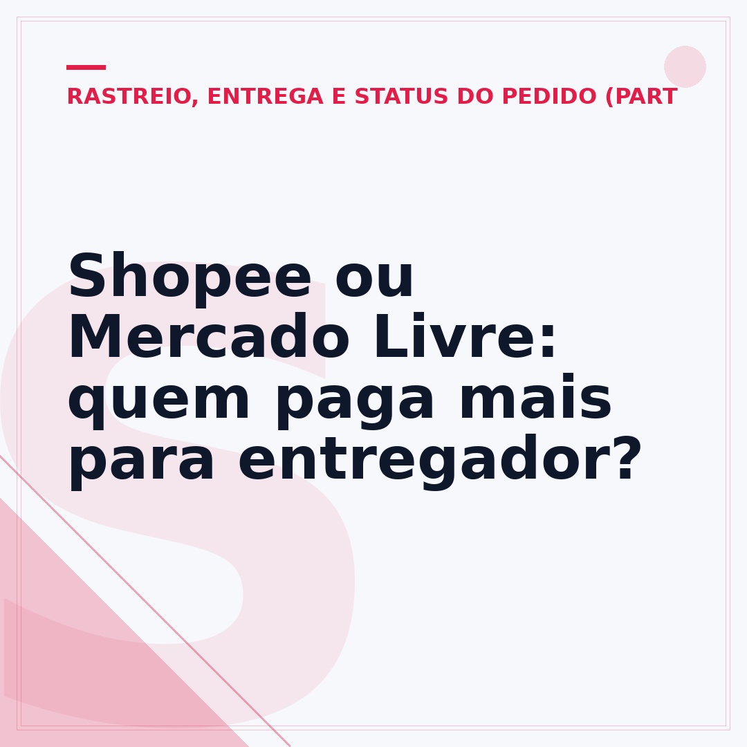 Shopee ou Mercado Livre: quem paga mais para entregador?