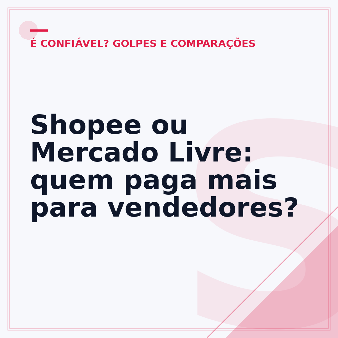 Shopee ou Mercado Livre: quem paga mais para vendedores?