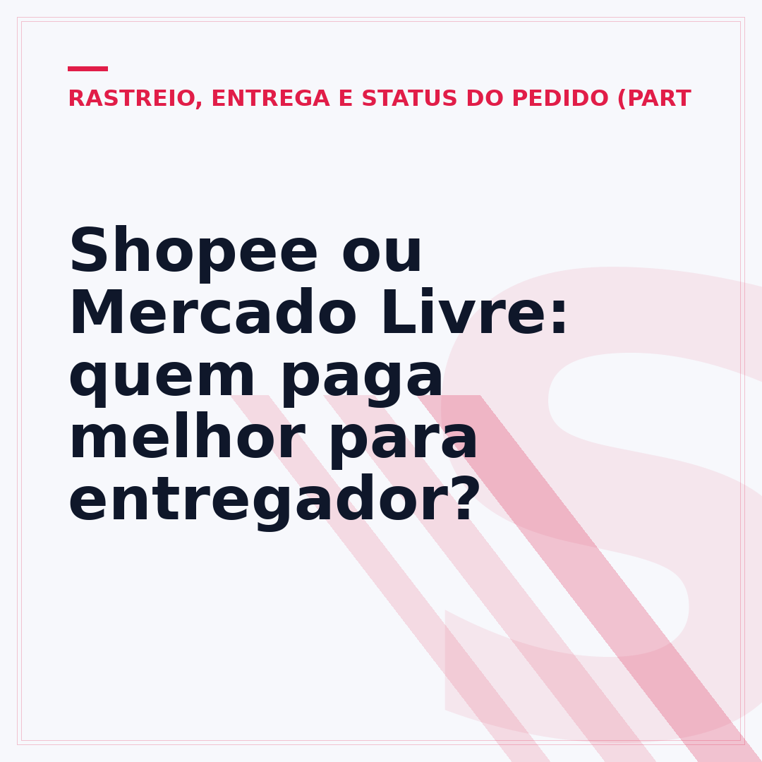 Shopee ou Mercado Livre: quem paga melhor para entregador?