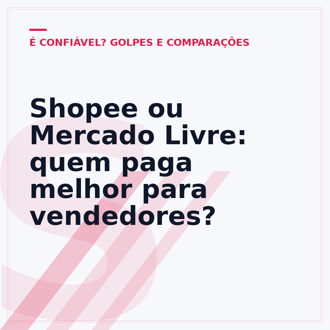 Shopee ou Mercado Livre: quem paga melhor para vendedores?