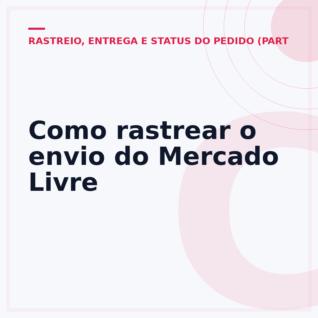 Como rastrear o envio do Mercado Livre