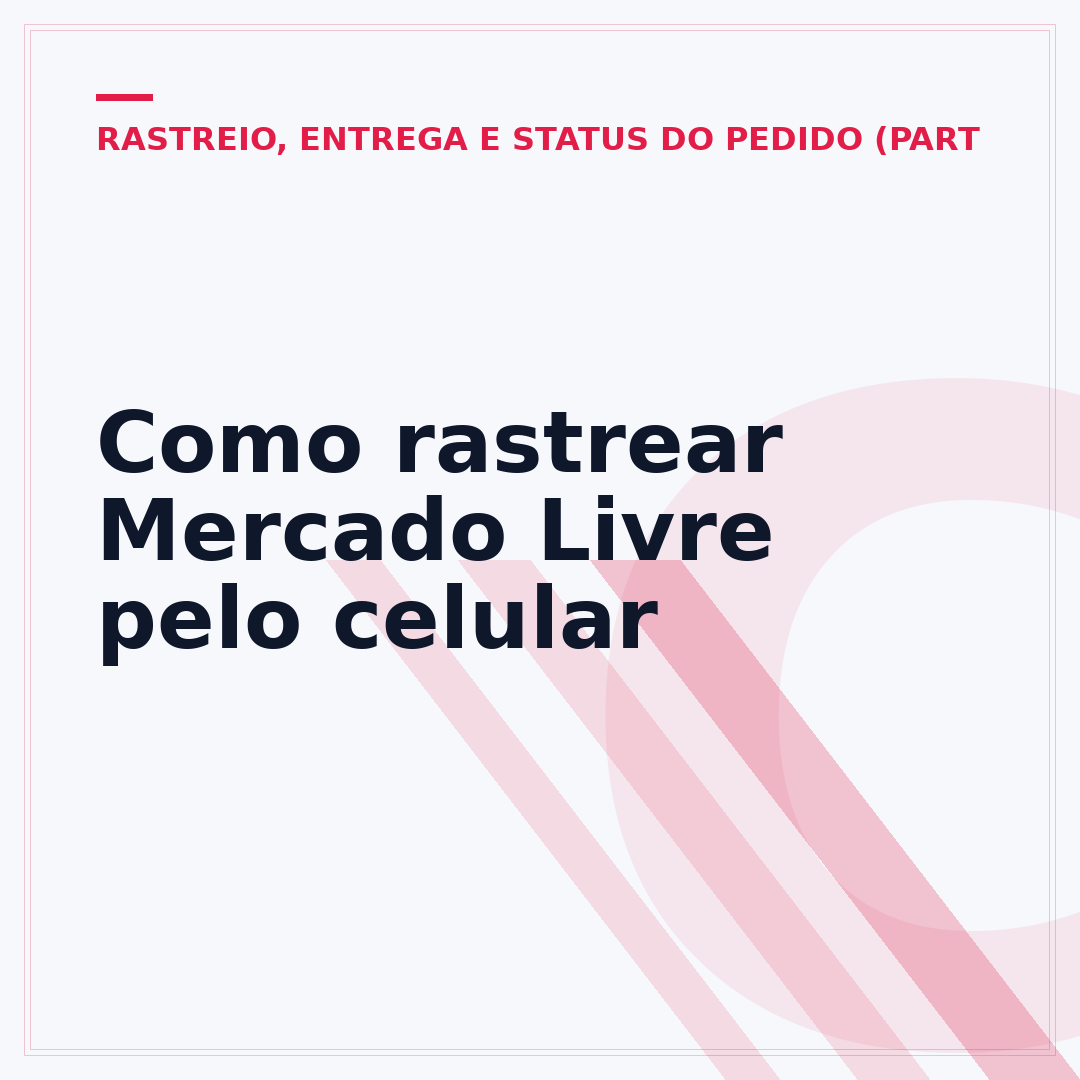 Como rastrear Mercado Livre pelo celular