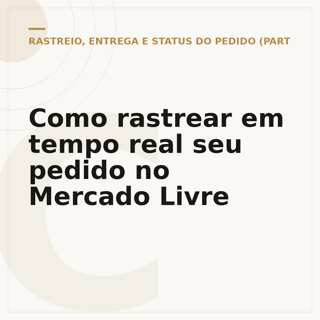 Como rastrear em tempo real seu pedido no Mercado Livre