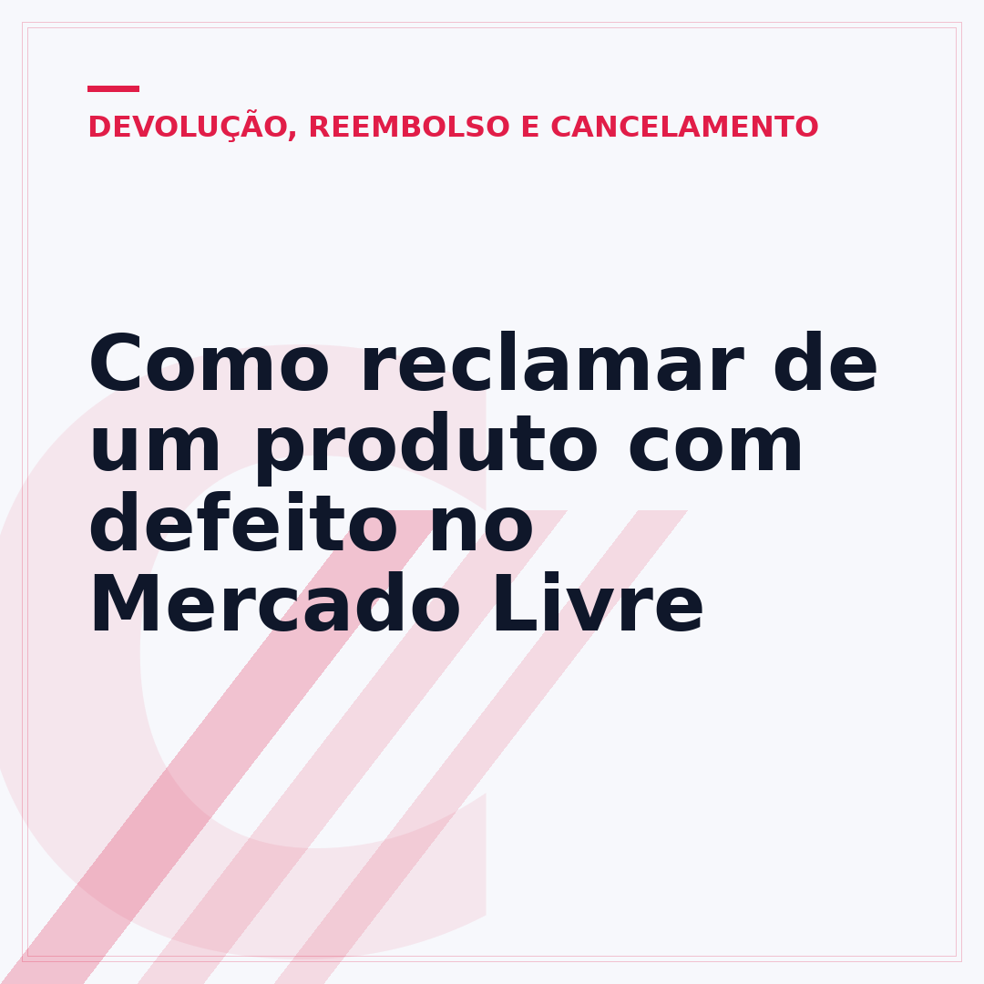 Como reclamar de um produto com defeito no Mercado Livre