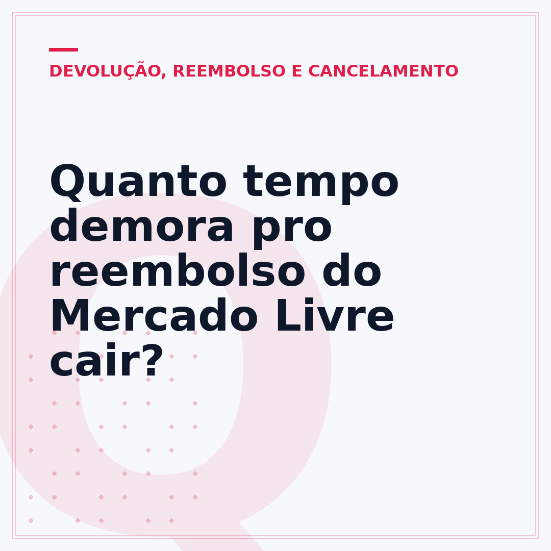 Quanto tempo demora pro reembolso do Mercado Livre cair?