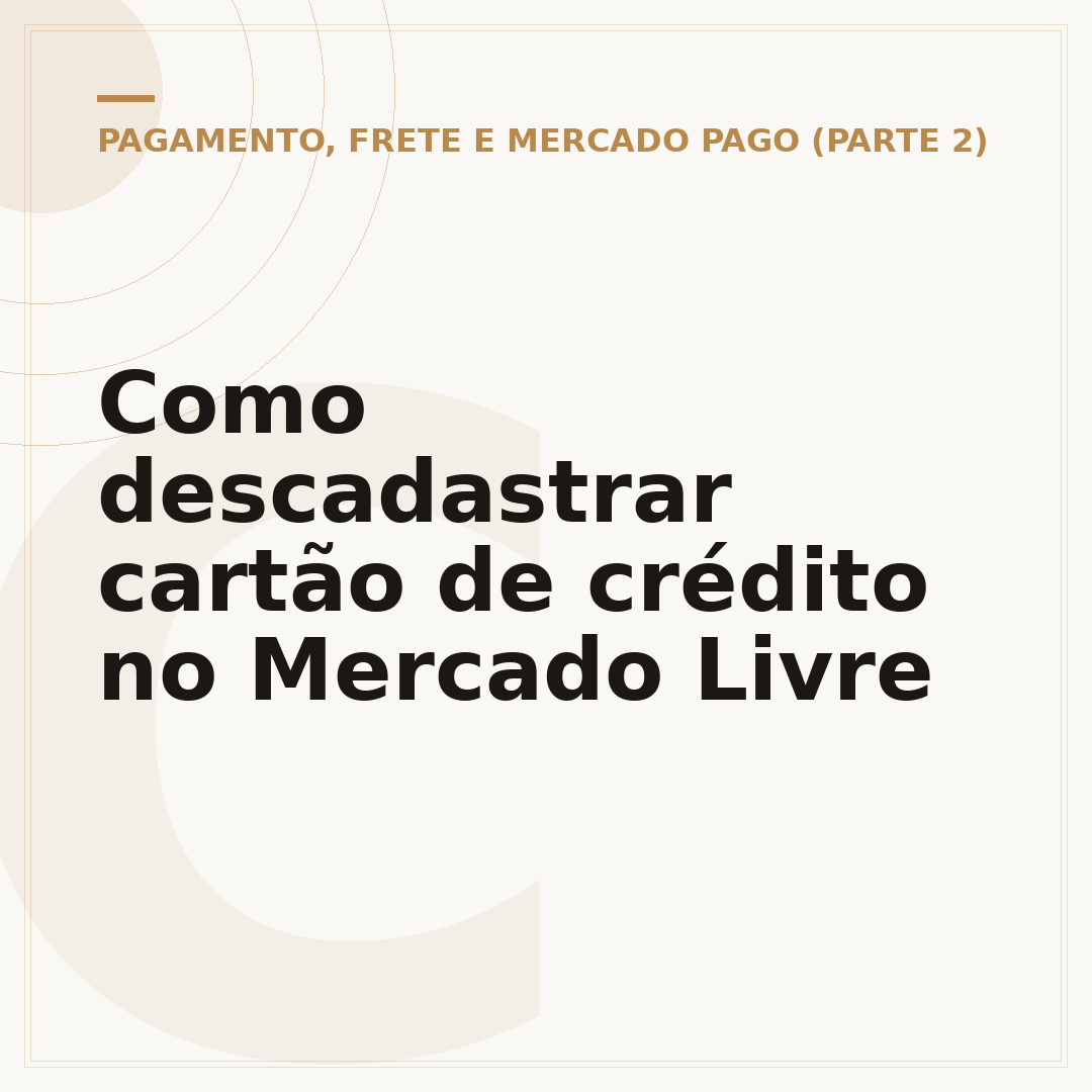 Como descadastrar cartão de crédito no Mercado Livre