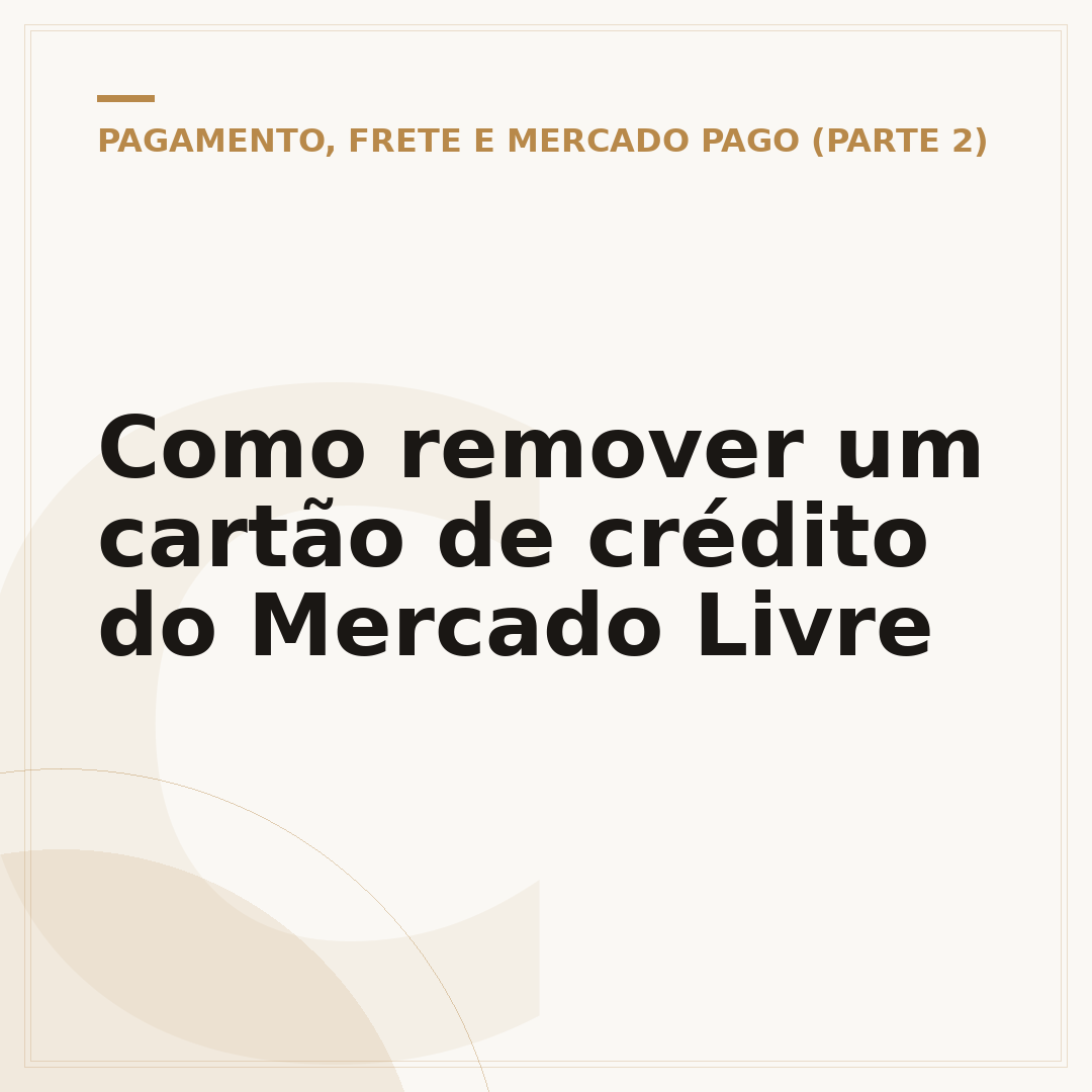 Como remover um cartão de crédito do Mercado Livre
