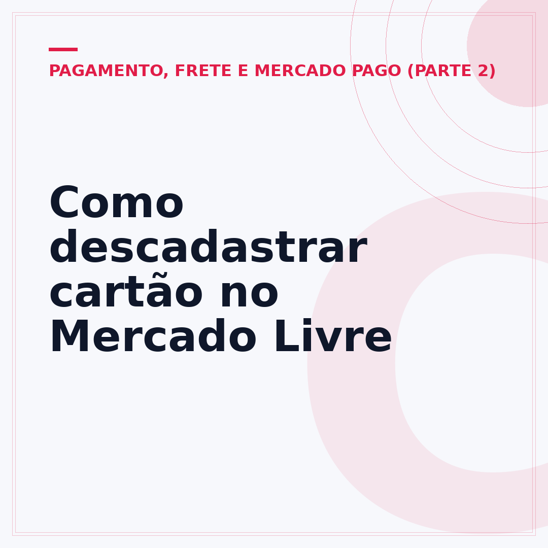 Como descadastrar cartão no Mercado Livre