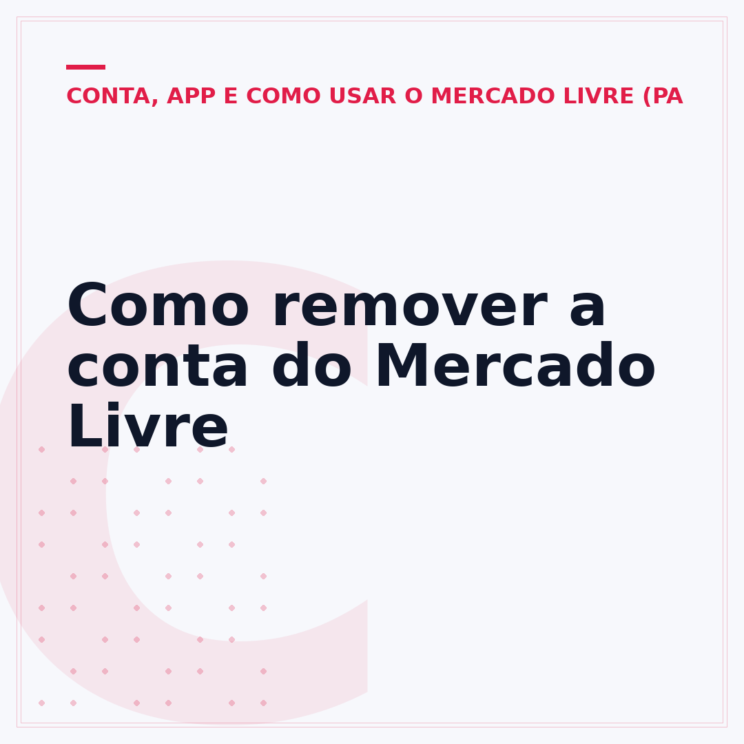 Como remover a conta do Mercado Livre