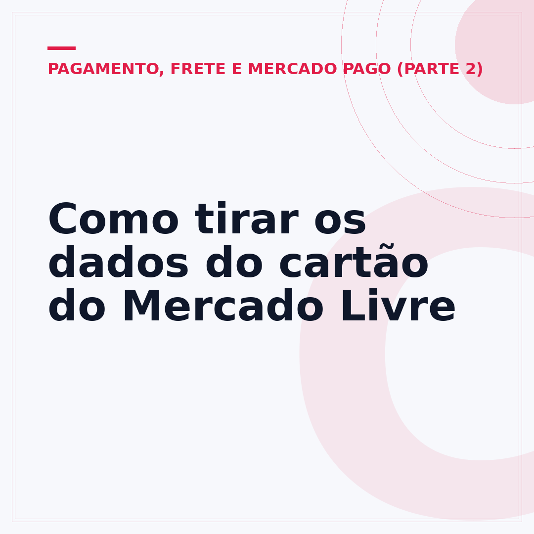 Como tirar os dados do cartão do Mercado Livre