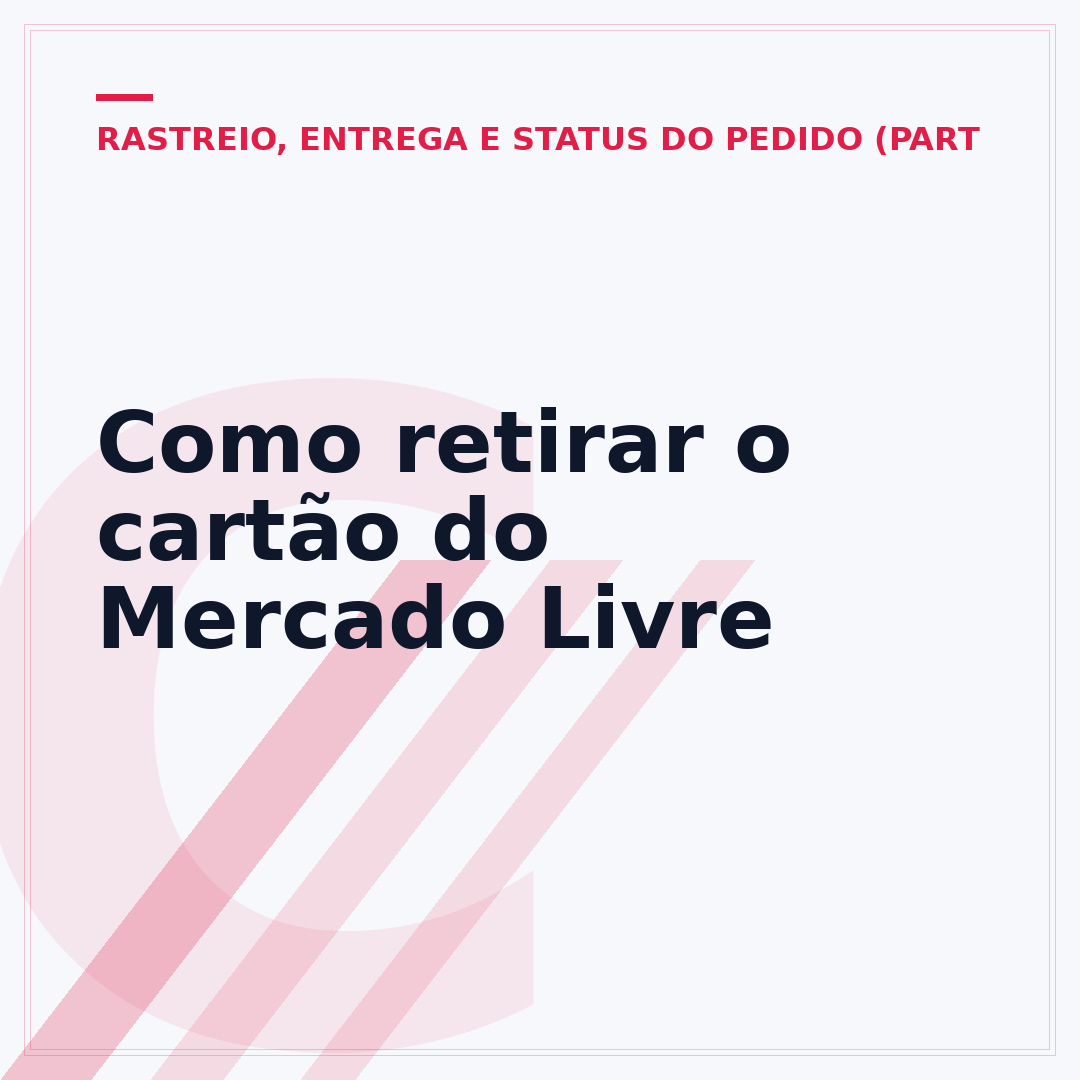 Como retirar o cartão do Mercado Livre
