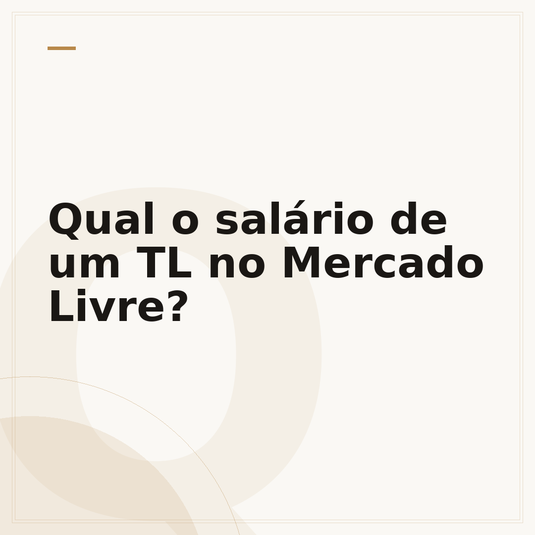 Qual o salário de um TL no Mercado Livre?