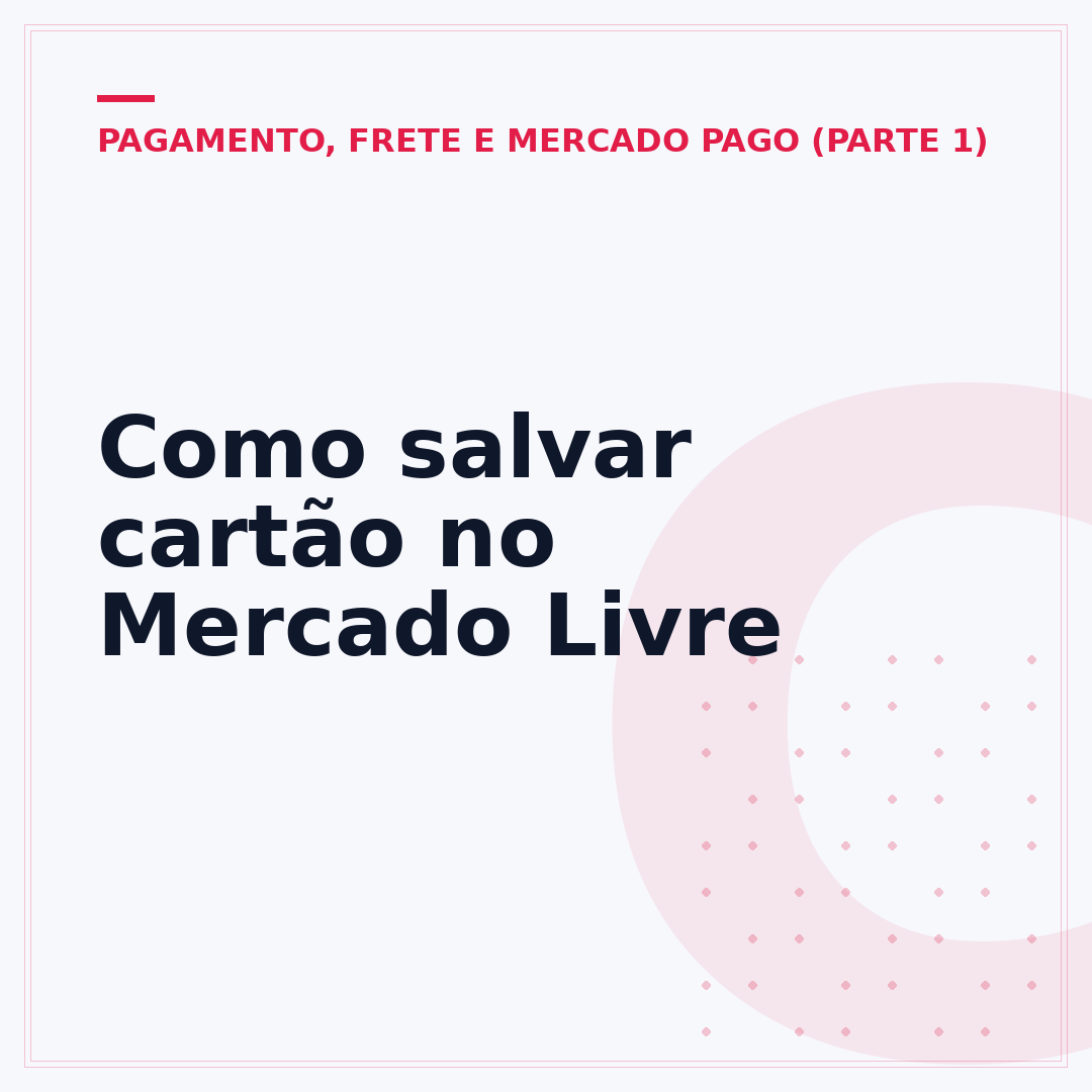 Como salvar cartão no Mercado Livre