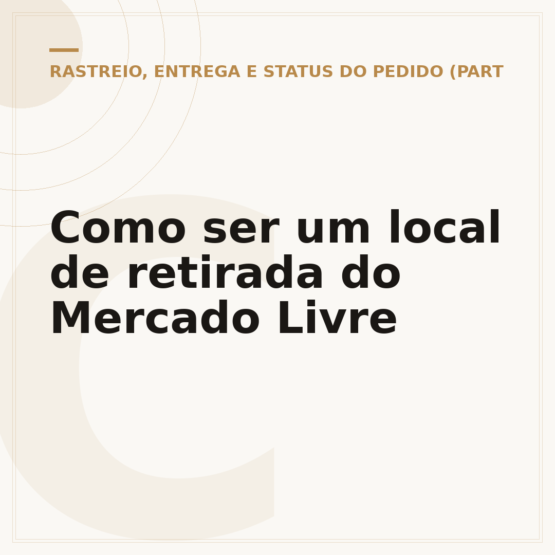Como ser um local de retirada do Mercado Livre