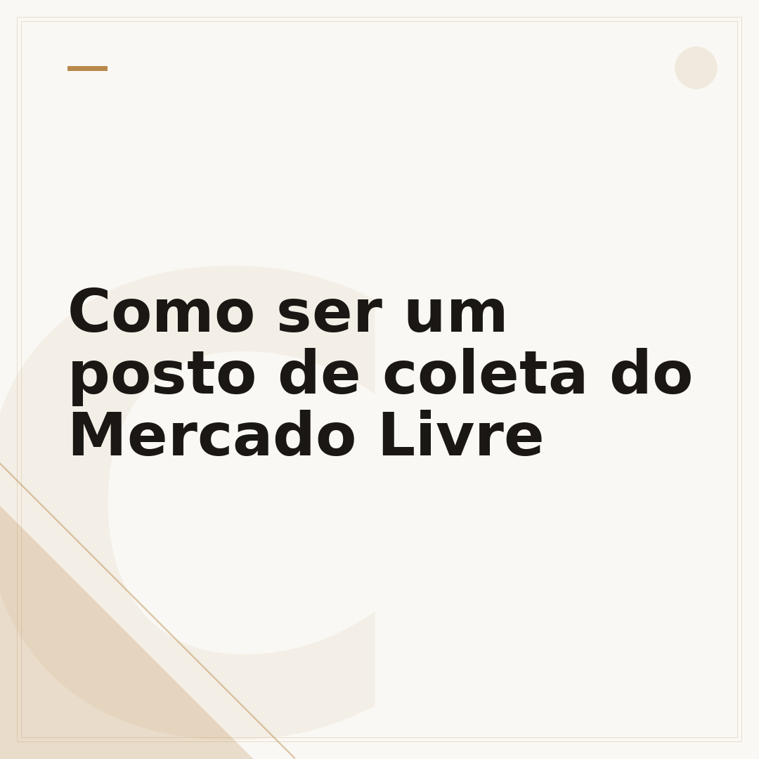 Como ser um posto de coleta do Mercado Livre
