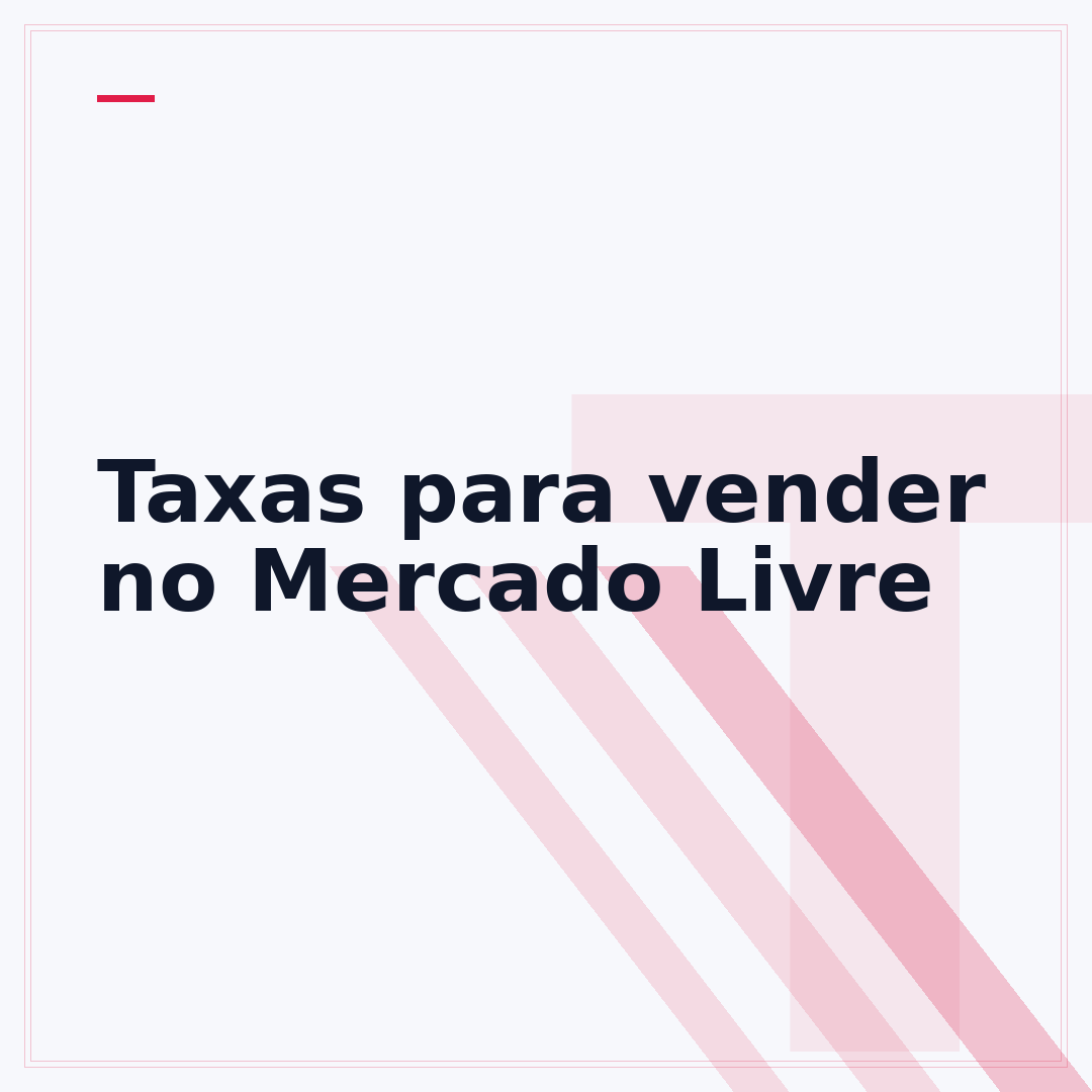 Taxas para vender no Mercado Livre