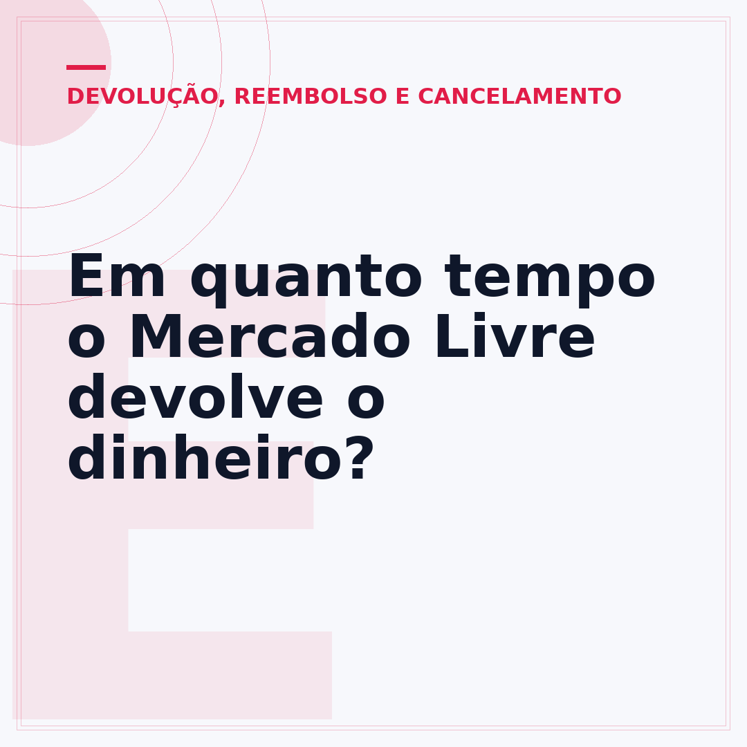 Em quanto tempo o Mercado Livre devolve o dinheiro?