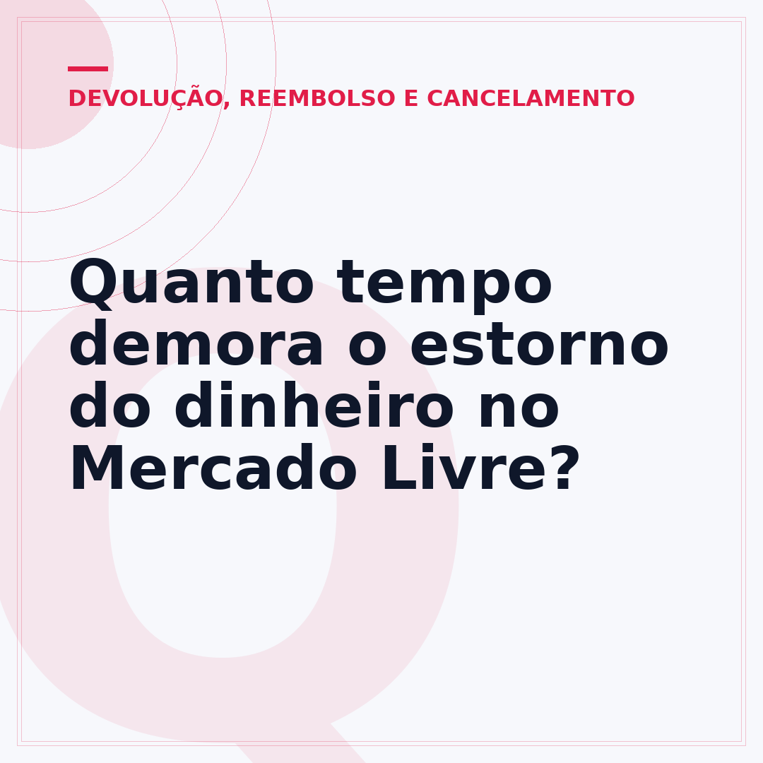 Quanto tempo demora o estorno do dinheiro no Mercado Livre?