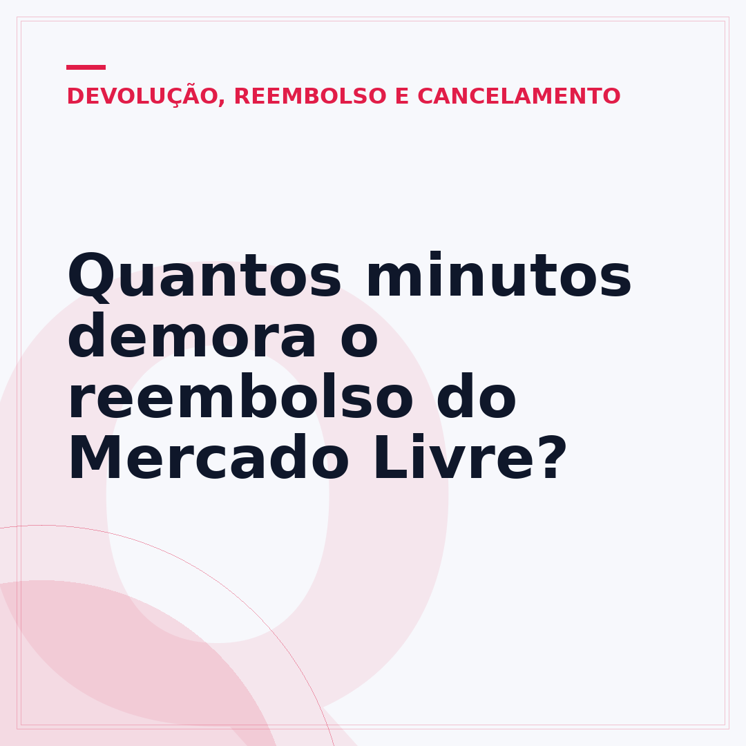 Quantos minutos demora o reembolso do Mercado Livre?