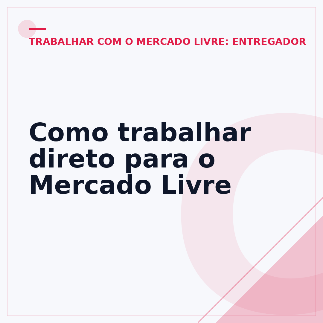 Como trabalhar direto para o Mercado Livre