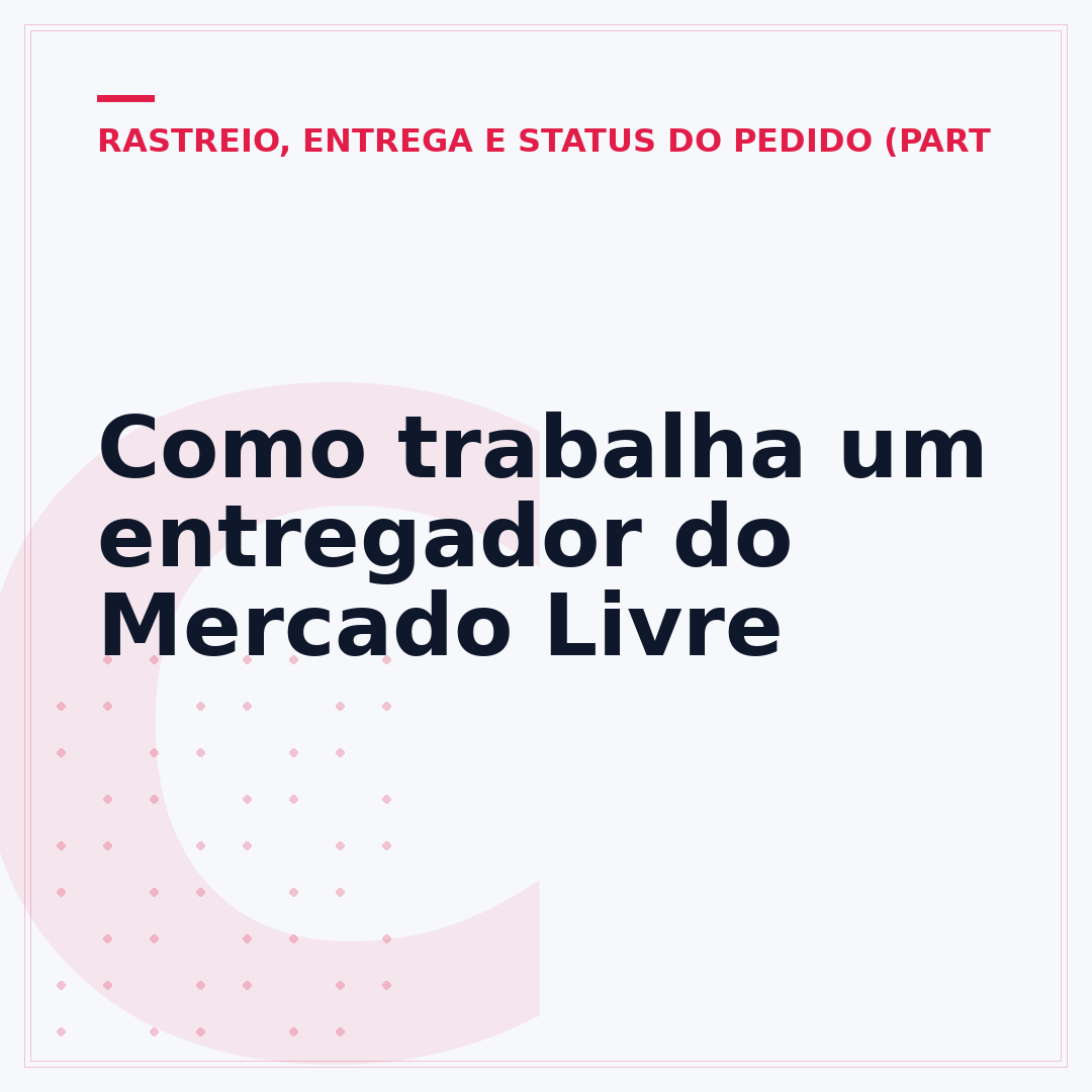 Como trabalha um entregador do Mercado Livre