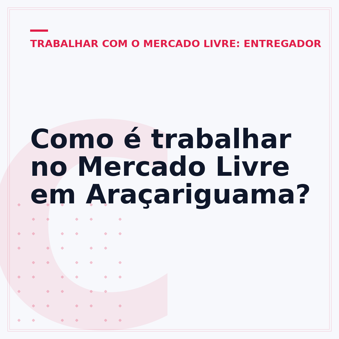 Como é trabalhar no Mercado Livre em Araçariguama?