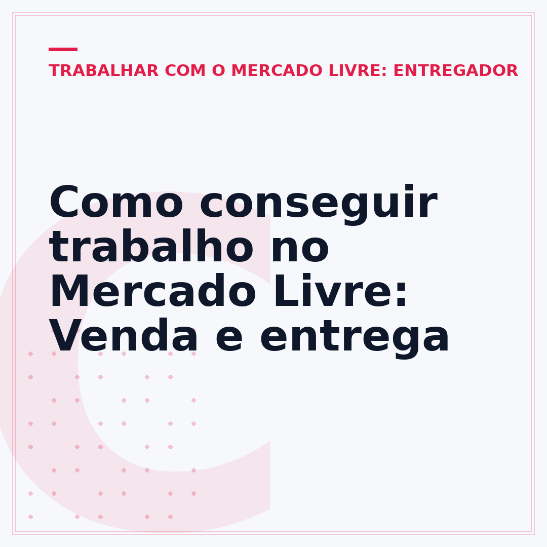 Como conseguir trabalho no Mercado Livre: Venda e entrega