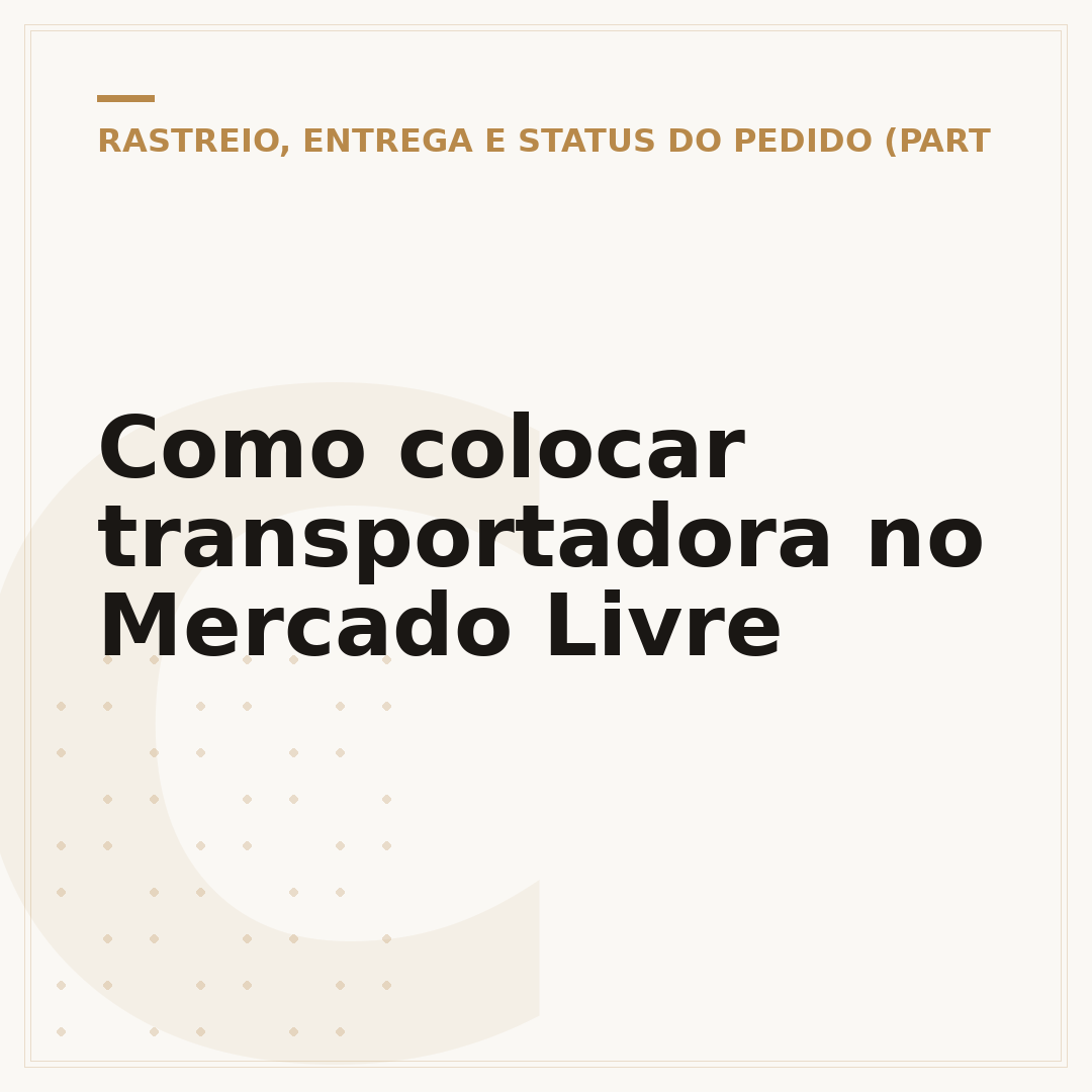 Como colocar transportadora no Mercado Livre